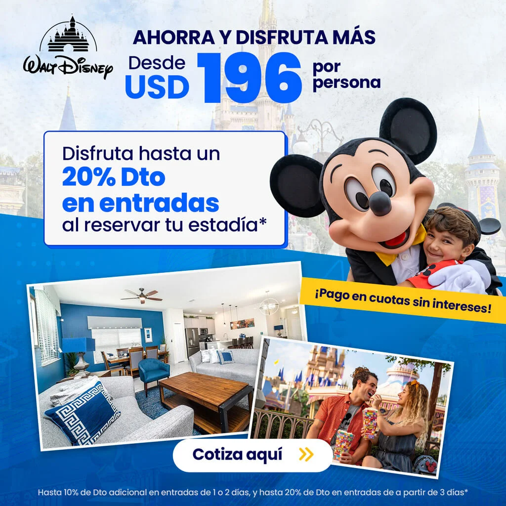 Oferta de tickets para Disney World Orlando