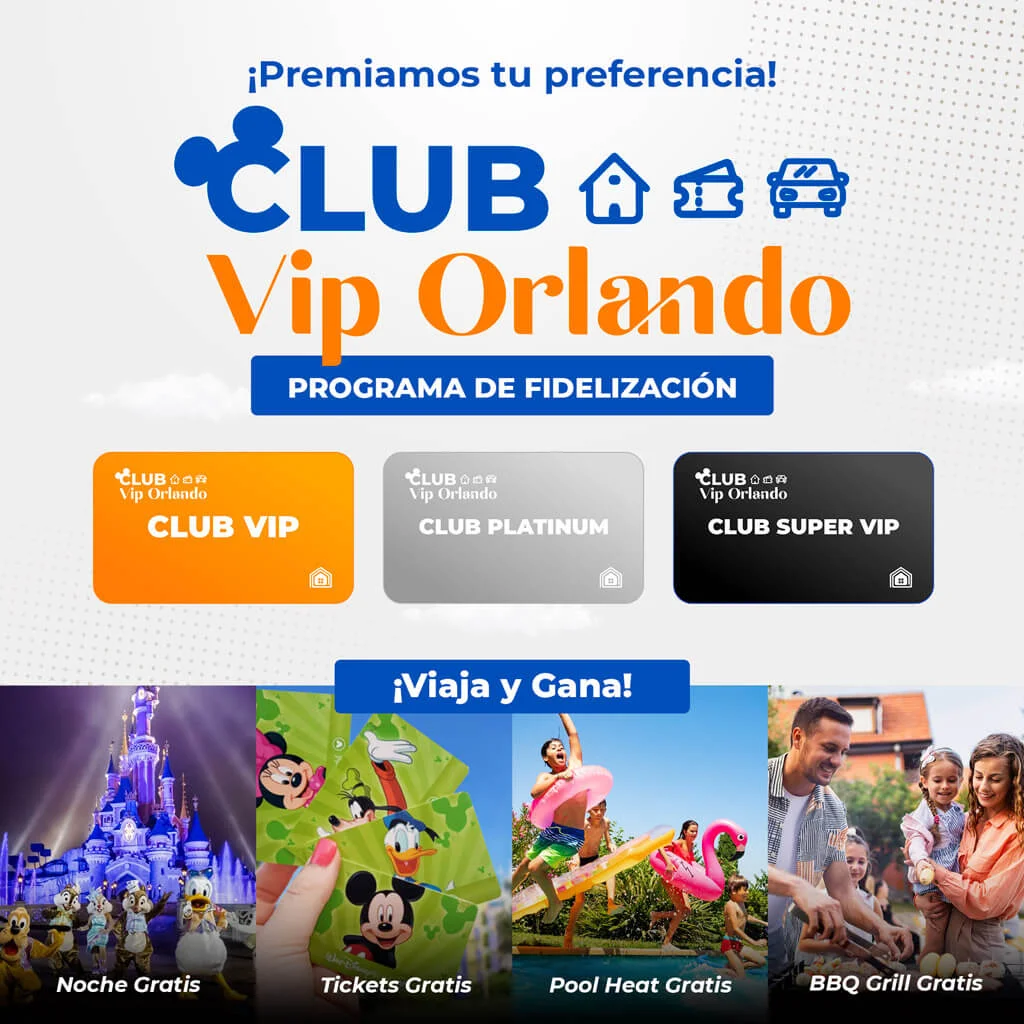 Oferta de los beneficios del Club VIP Orlando