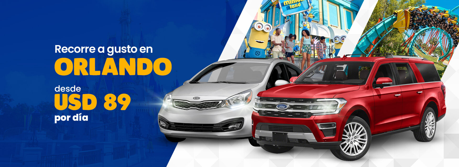 Promociones exclusivas de VIP Orlando: casas vacacionales, entradas a Disney, alquiler de autos y paquetes vacacionales