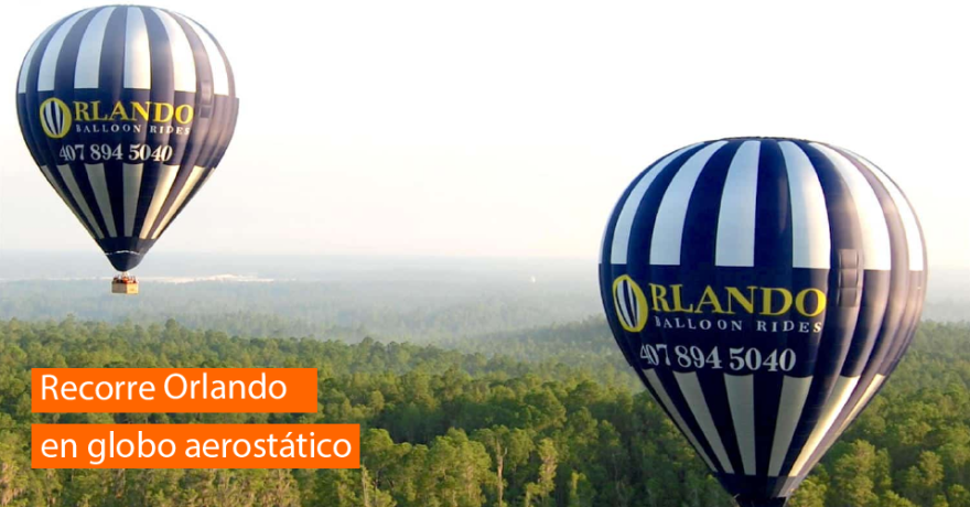 ¿Te atreves a viajar en globo sobre Orlando?