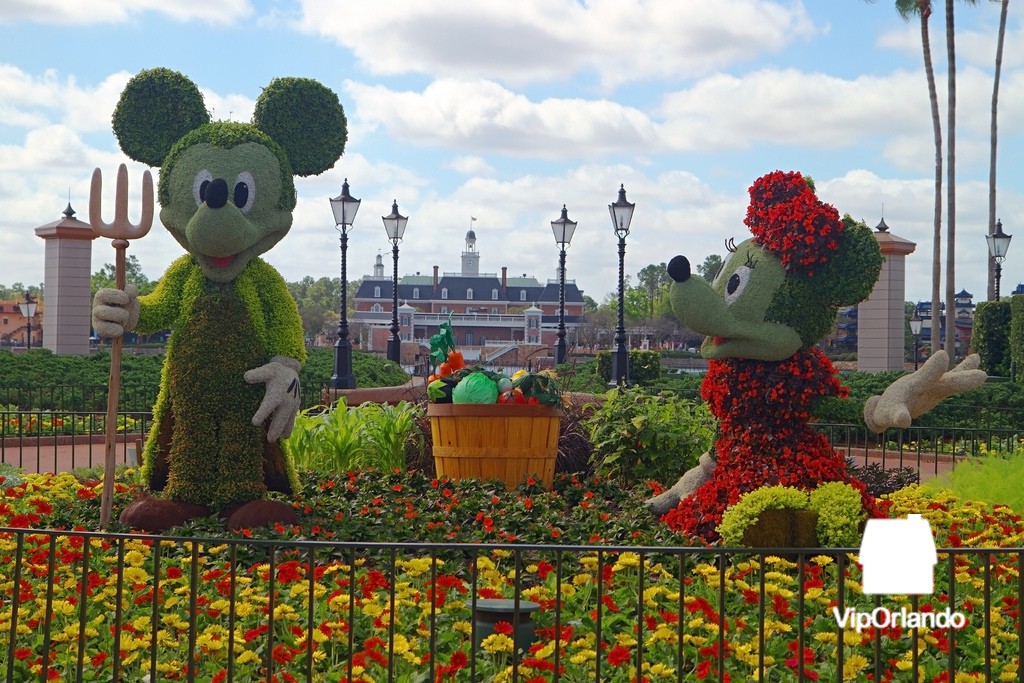 Festival Internacional de Flores y Jardines de primavera: Mickey y Minnie