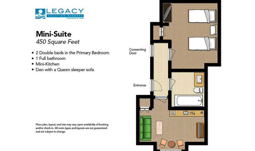 Habitación para 6 personas en Legacy Vacation Club Lake Buena Vista, Orlando